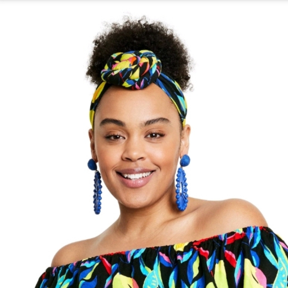 Lemon printed knotted headband 🍋